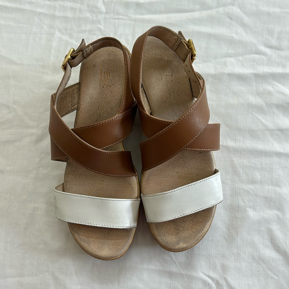 Strappy wedges